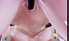 Animação 3D hentai: Encontro erótico Chun-lis com um enorme eixo preto