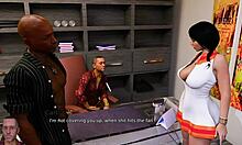 Аннас страстная любовная интрижка 6 - сверкающая грудь и молодой человек в 3D игре хентай