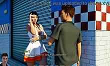 Annas leidenschaftliche Liebesaffäre 6 - Brüste zeigen und ein junger Mann in einem 3D-Spiel Hentai