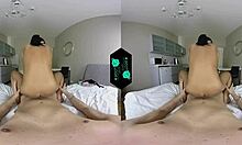 VR - Kåt par i en het ångande action i sängen