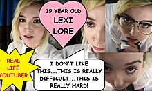 Mladý vlogger Lexi Lore zdieľa rovnátka a špinavé reči v deepthroat videu
