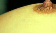 Intense nipple stimulation in amateur video