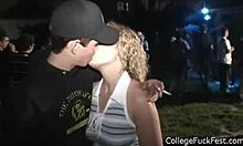 Hjemmelaget college sex tape av tenåringshore tatt på fersken