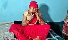 Indian bride gives a blowjob on her wedding night