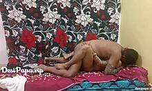 אישה ביתית הודית מזדיינת עם האחיין שלה