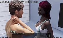 Video porno cartoni: MILF nera sposata in difficoltà spaziale