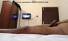 Indian MILF with shaved pussy enjoys hotel sex