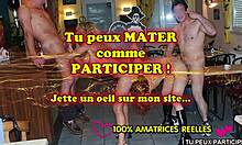 Francuscy amatorzy uprawiają seks analny w restauracji
