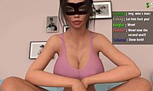 Ocensurerad 3D-porr med en flickvän och anal action