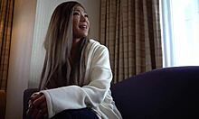Japanische Ehefrau wird in selbstgemachtem Video von ihrem Freund gefickt